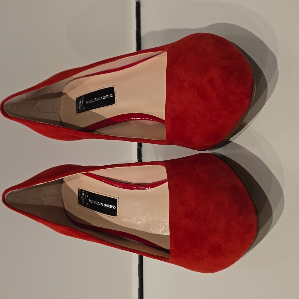 I.N.C. Zitah Red Suede Women's Size 7 Pumps